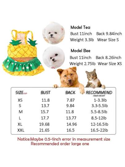 Pineapple Funny Dog Swimwear Bikini Summer Dog Clothes Beach Swimsuit Puppy Bathing Suit Puppy Vest Cooling Dog Shirts Pet Shirt For Small Dog, Cat Apparel 🎁60% OFF COUPON for every New User!