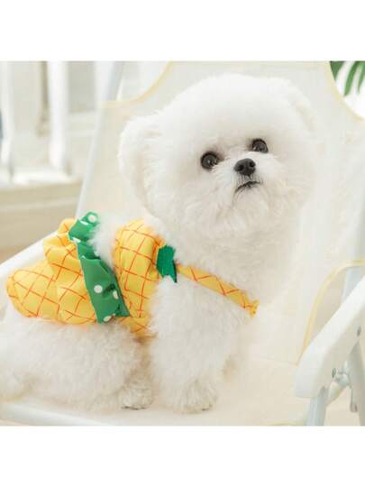 Pineapple Funny Dog Swimwear Bikini Summer Dog Clothes Beach Swimsuit Puppy Bathing Suit Puppy Vest Cooling Dog Shirts Pet Shirt For Small Dog, Cat Apparel 🎁60% OFF COUPON for every New User!