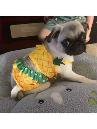 Pineapple Funny Dog Swimwear Bikini Summer Dog Clothes Beach Swimsuit Puppy Bathing Suit Puppy Vest Cooling Dog Shirts Pet Shirt For Small Dog, Cat Apparel 🎁60% OFF COUPON for every New User!