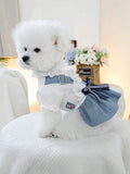 1pc Pet Clothes, Cute Dogs & Cats Dress, Small Breed & Puppy Holiday Beach Costume