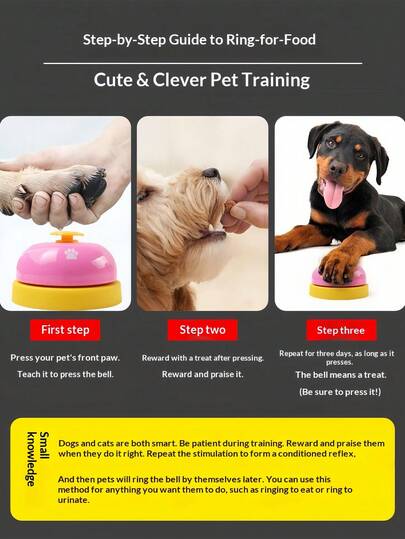 1 Set Pet Training Bells, Dog Potty Training And Outdoor Communication Bells, Dog Agility Training Interactive Toys