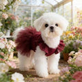 Pet Dog Clothes, Cat Fairy Cap Sleeve Puffy Princess Dress, Suitable For Small Dogs Like Poodle, Teddy, Schnauzer, Bichon Frise, Maltese, Yorkshire Terrier, Etc. Birthday Party Outfit, Spring/Summer