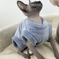Sphynx Cat Hairless Autumn/Winter Warm Fleece Turtleneck Vest, Soft & Skin-Friendly Sleeveless Base Layer Pet Sweater, Multiple Colors, Machine Washable, Suitable For Air-Conditioned Rooms To Protect Abdomen In Summer