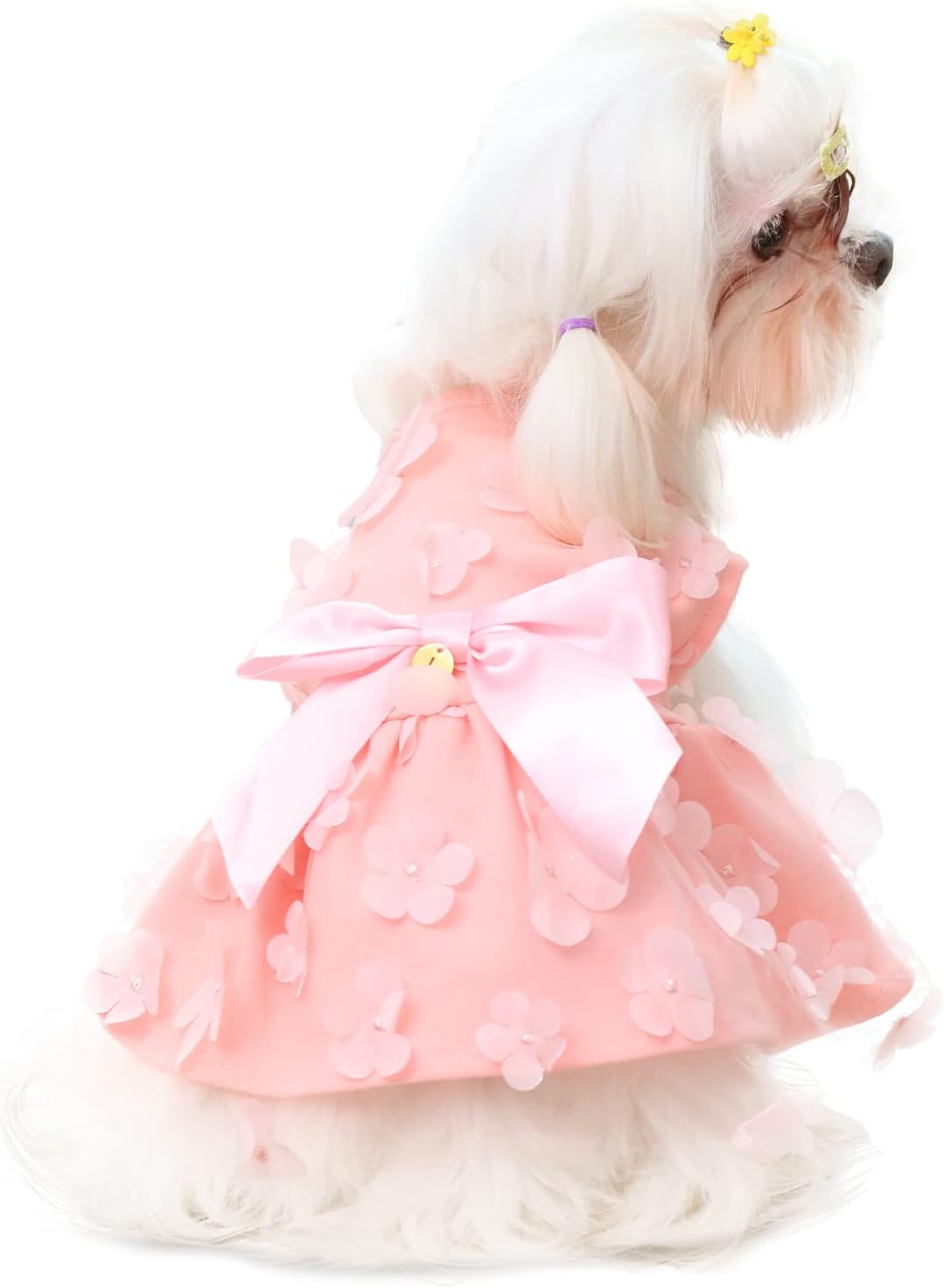 Laifug Dog Dress Puppy Print Princess Dog Dress Cute Party Wear