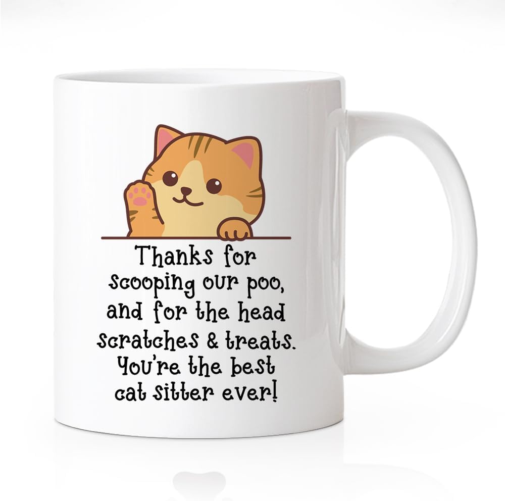 RZHV Best Dog Sitter Ever 11 Ounces White Novelty Coffee Mug, Funny Dog Family Ceramic Mug, Retirement Gifts for Pet Sitter, Thank You Gifts for Pet Owner Sister BBF Mom