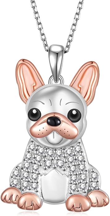 Yorkie/Pug/Maltese/Poodle/German Shepherd Necklace 925 Sterling Silver Dog Pendant Necklaces for Women Dog Jewelry Gifts for Women Dog Loves
