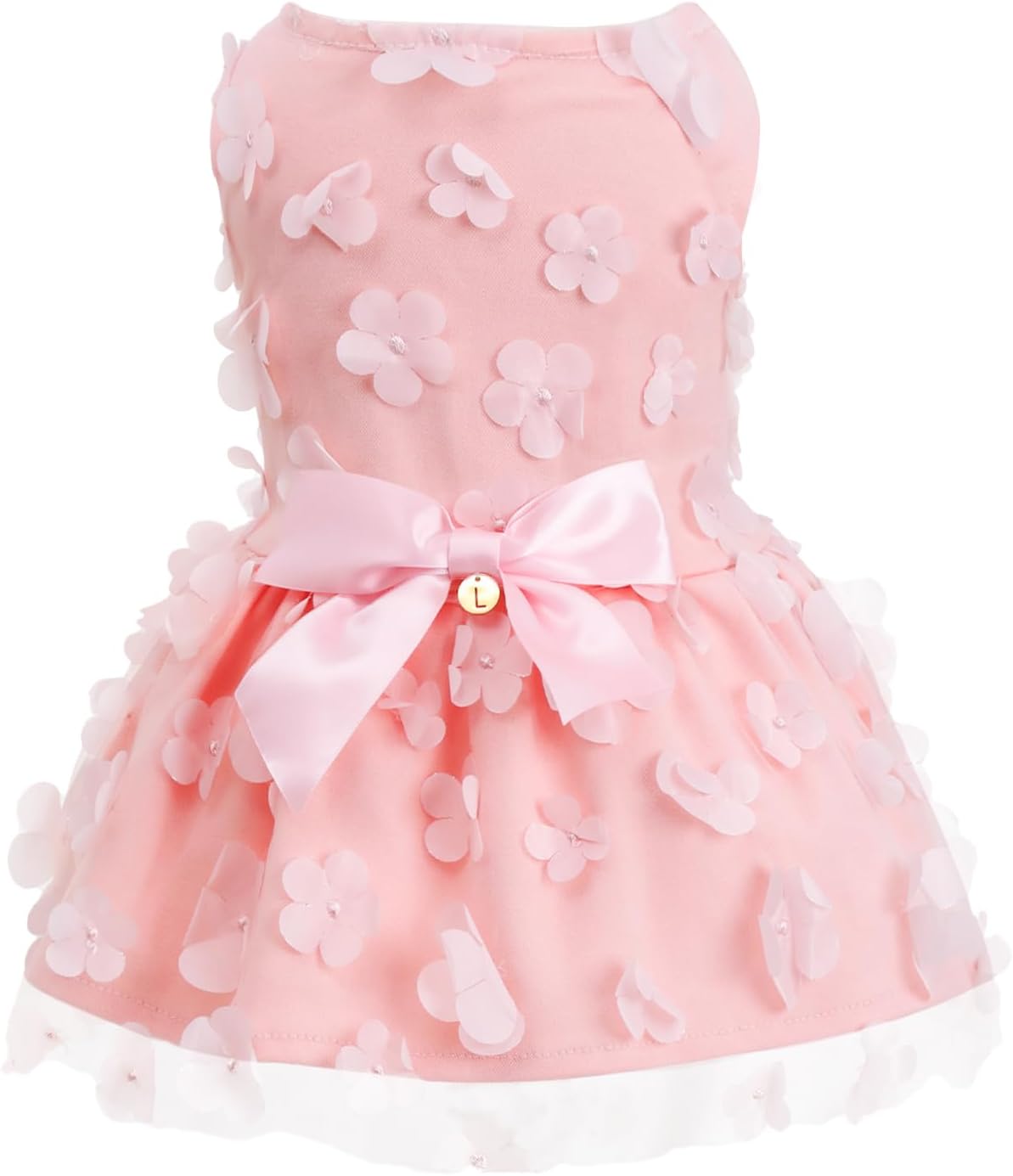 Laifug Dog Dress Puppy Print Princess Dog Dress Cute Party Wear