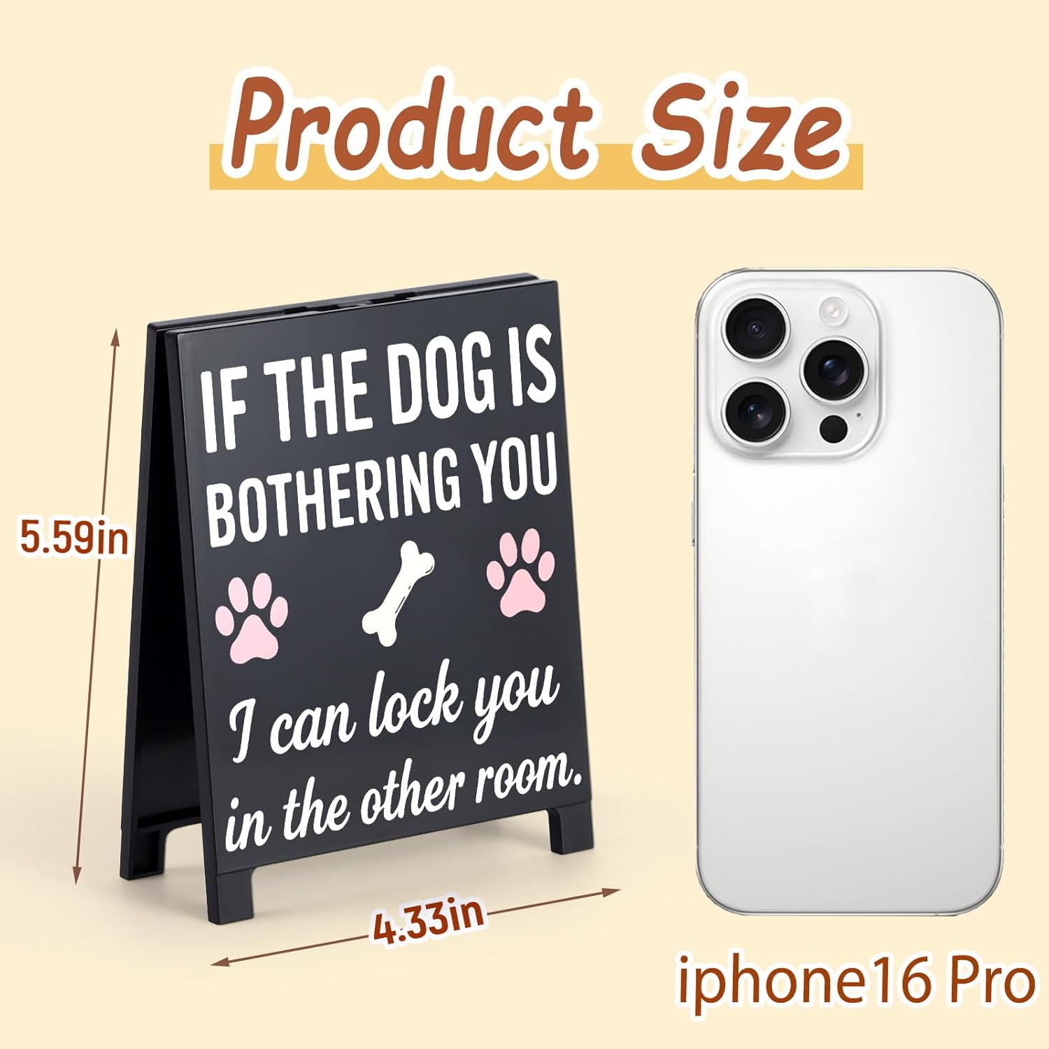 If the Dog Is Bothering You Sign Cute Dog Themed Home Office Decor Sign for Dogs Lovers Dogs Mom Dad Gag Gifts for Pet Owners Best Friends