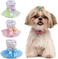 PetnBeyond Dog Princess Dress Perfect for Small Dogs - Enchanting Tiered Layer Tutu Pet Apparel for Birthdays Celebrations - Cute Tulle Dog Dresses Costume Suitable Cats and Puppy (X-Small, Pink)