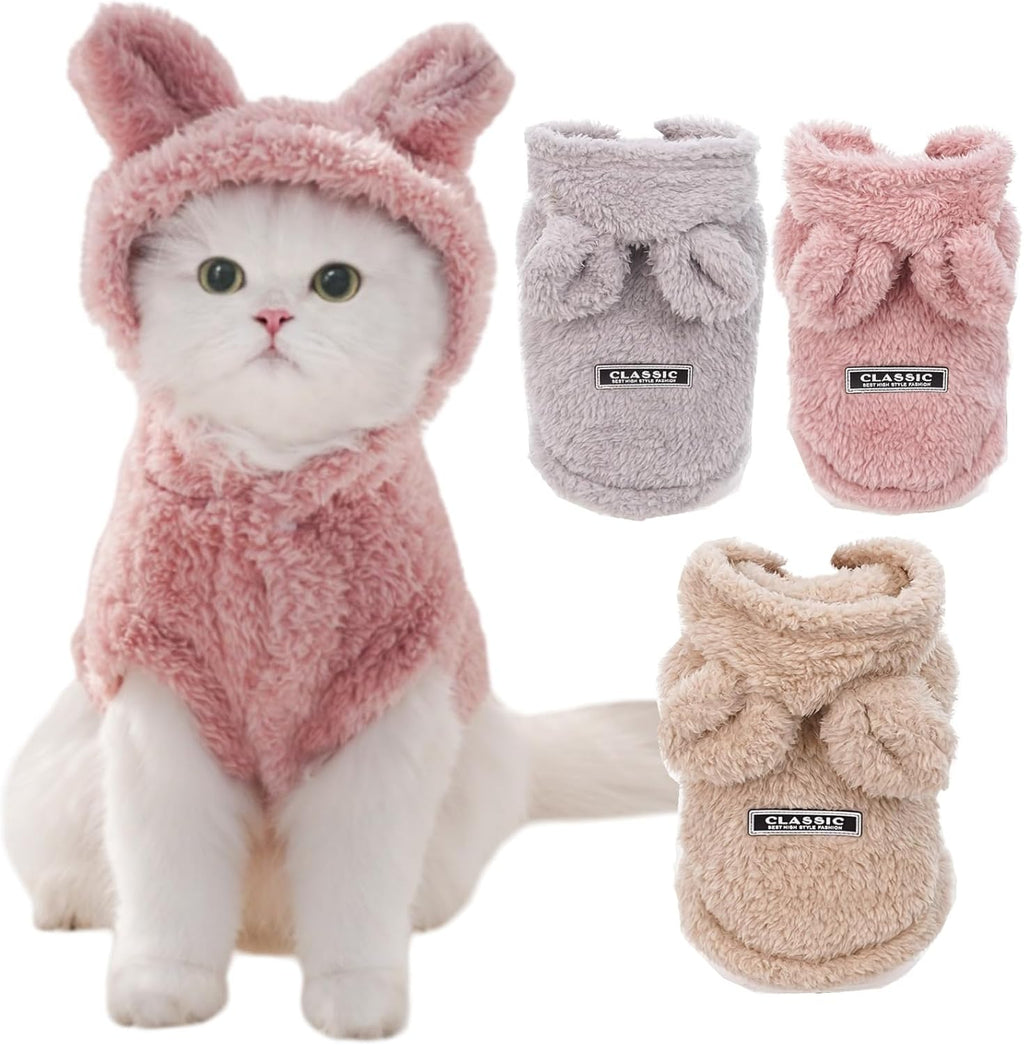 Selena Cat Bunny Ears Costume Cute Dog Kitten Hoodies Sweater Rabbit Ears Puppy Pet Apparel