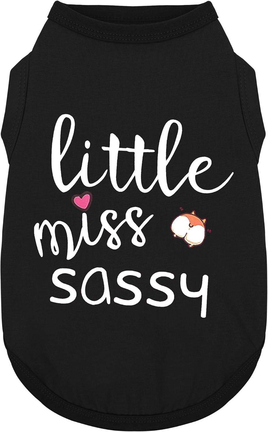 Paiaite Dog Clothes Fashionable Sleeveless Pet Vest: 'Little Miss Sassy' Printed Cotton Dog Shirt, Ideal for Small, Medium, and Large Breeds, Ensuring Comfort and Breathability Purple