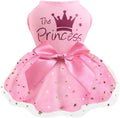 Idepet Princess Dog Dress Tulle Puppy Skirt Pet Apparel Dog Tutu with Bowknot,Birthday Dresses Daisy Sleeveless Holiday Clothes for Small Dogs Girls and Cats, Small