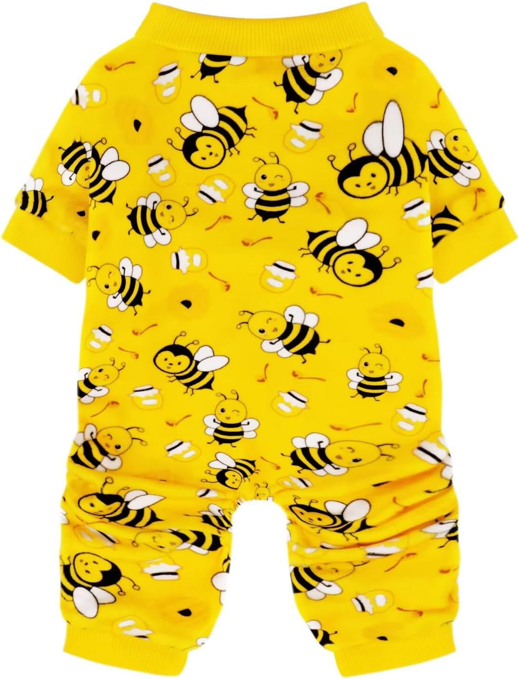 Paiaite Dog Pajamas Onesie: Comfortable Four-Legged Apparel for Small, Medium, & Large Dogs, Polyester Material for Comfort, Wrinkle Resistance, Moisture Wicking, Stretchiness Cute Bee