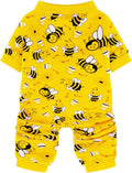 Paiaite Dog Pajamas Onesie: Comfortable Four-Legged Apparel for Small, Medium, & Large Dogs, Polyester Material for Comfort, Wrinkle Resistance, Moisture Wicking, Stretchiness Cute Bee