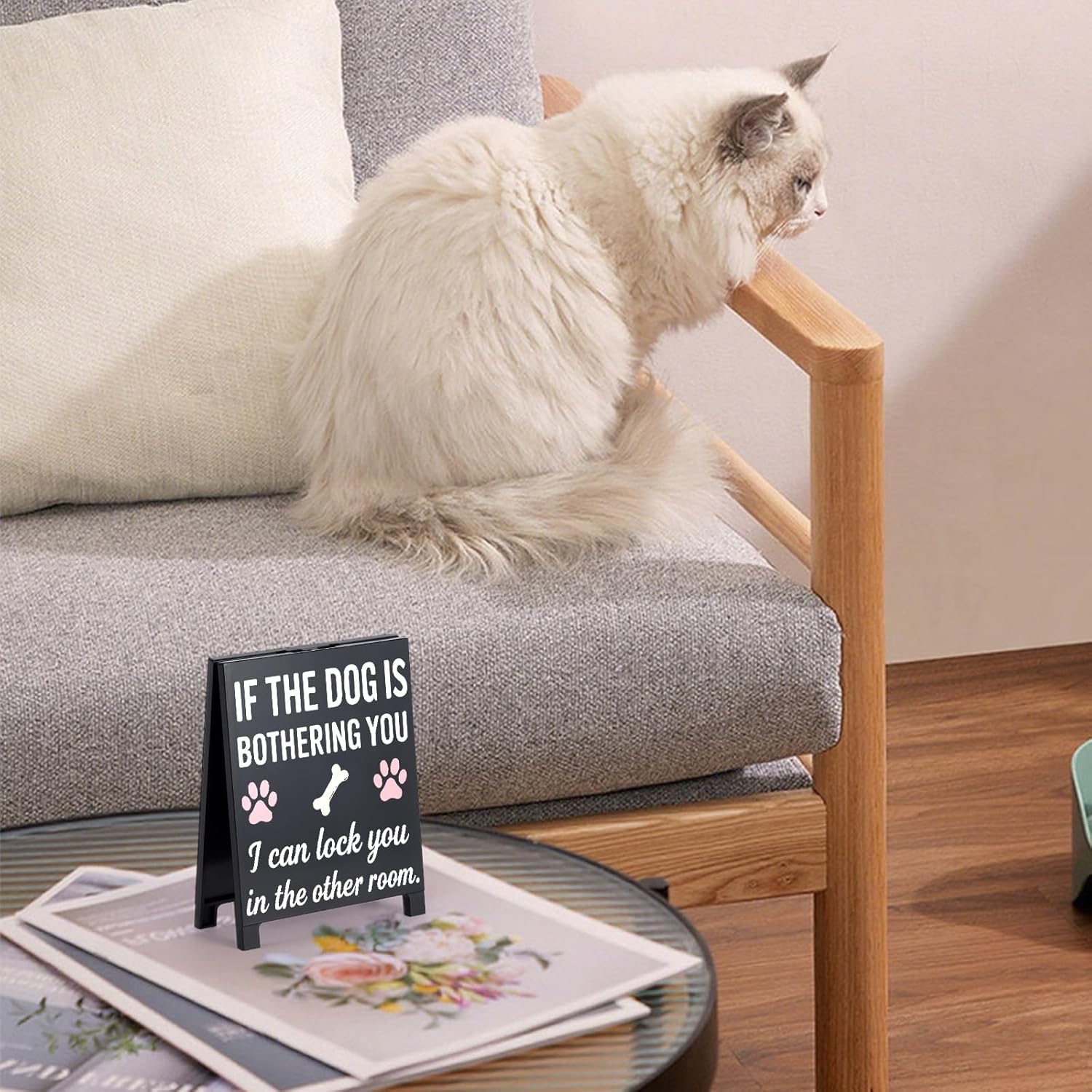 If the Dog Is Bothering You Sign Cute Dog Themed Home Office Decor Sign for Dogs Lovers Dogs Mom Dad Gag Gifts for Pet Owners Best Friends