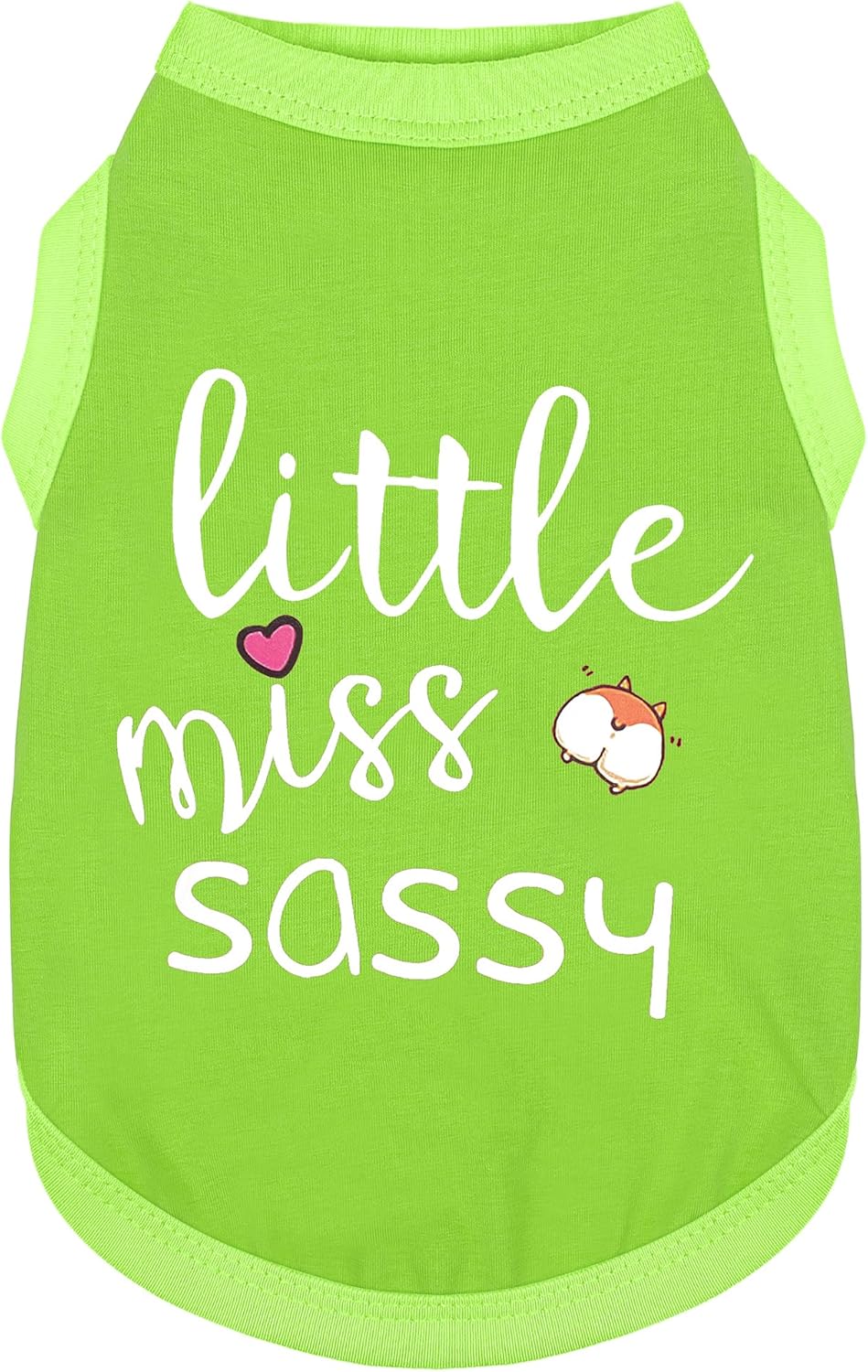 Paiaite Dog Clothes Fashionable Sleeveless Pet Vest: 'Little Miss Sassy' Printed Cotton Dog Shirt, Ideal for Small, Medium, and Large Breeds, Ensuring Comfort and Breathability Purple