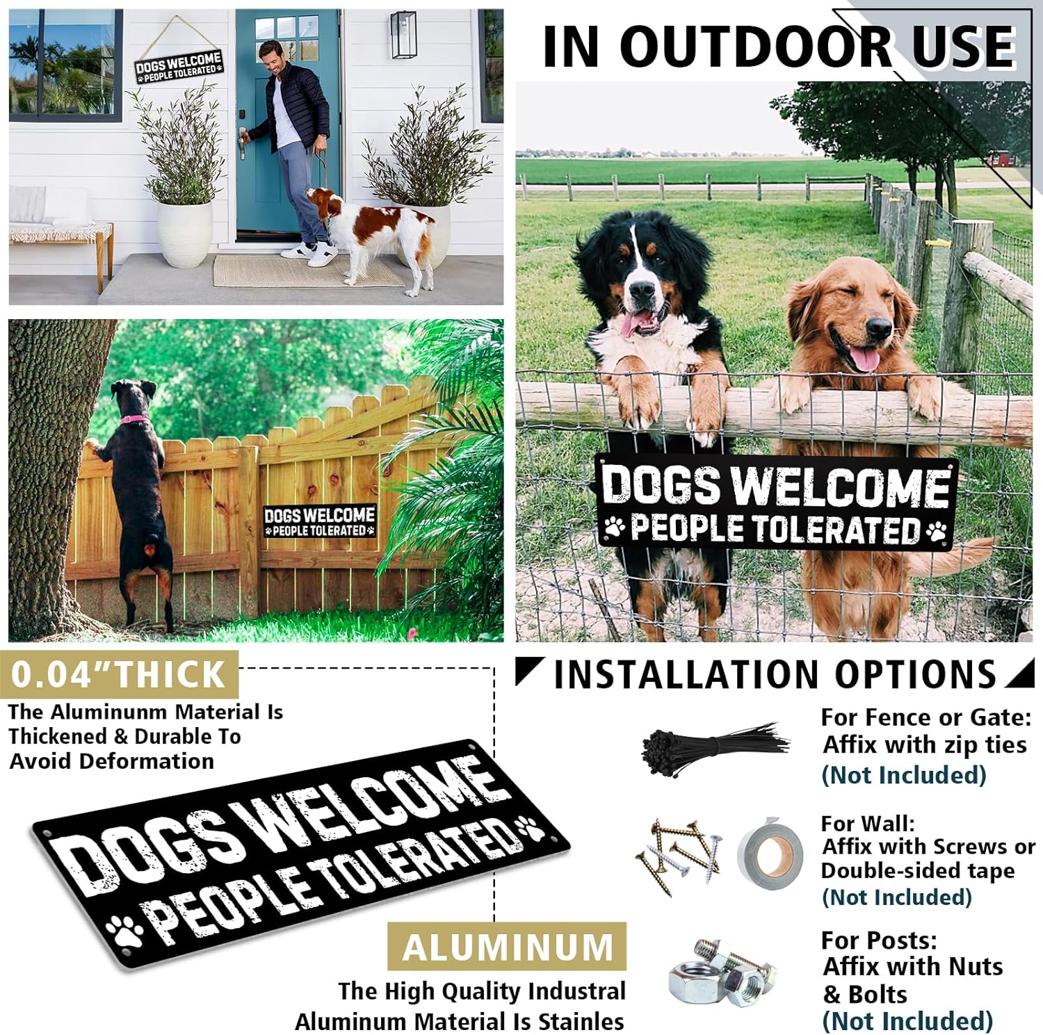 Dog Gifts for Women Funny Wall Decor for Dachshund, Golden Retriever, German Shepherd, French Bulldog, Black Lab, Poodle & More – Pug & Corgi Gifts for Corgi Lovers Tin Sign