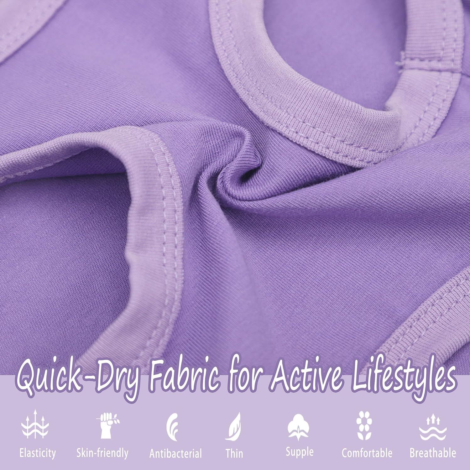 Paiaite Dog Clothes Fashionable Sleeveless Pet Vest: 'Little Miss Sassy' Printed Cotton Dog Shirt, Ideal for Small, Medium, and Large Breeds, Ensuring Comfort and Breathability Purple