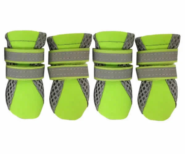 'Neoprene Neon Boots' for Dogs & Cats, Comfortable and Stylish Dog Footwear, Waterproof Dog Boots for Winter and Outdoor Activities, Pink