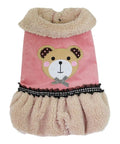 'Bear Dress' for Dogs & Cats - Cute and Cozy Pet Outfit, Perfect for Cold Weather, Comfortable and Fashionable Dress for Small Breeds, Pink