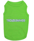 'Troublemaker' Dog & Cat T-Shirt – Funny & Comfortable Cotton Shirt, Stylish & Lightweight –Saint Patrick's Day